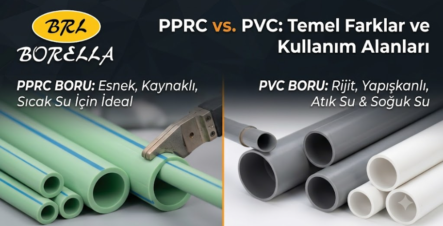 PPRC Boru ile PVC Boru Arasındaki Farklar Nelerdir? Hangisini Seçmelisiniz?