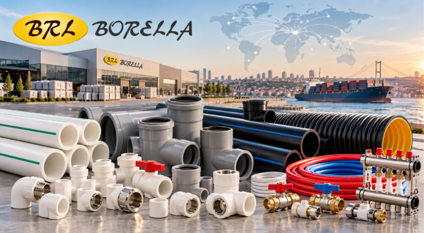 TÜRKİYE'DE PLASTİK BORU VE BAĞLANTI PARÇALARI ÜRETİMİ: TOPTAN TEDARİK, ÜRÜN ÇEŞİTLERİ VE İHRACAT | BORELLA