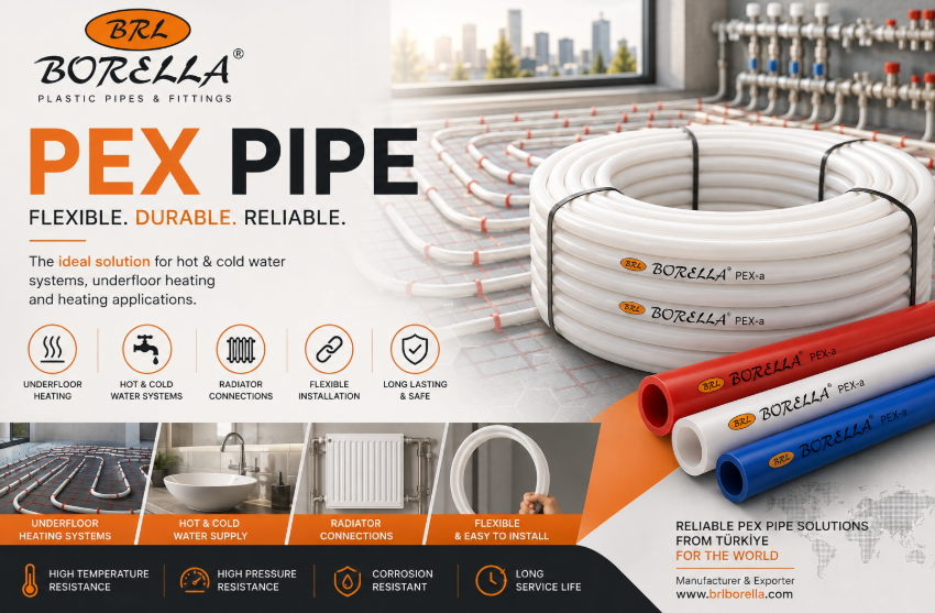 PEX Boru Nedir? PEX Boru Çeşitleri, Ölçüleri ve Kullanım Alanları