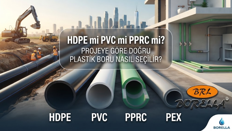 HDPE mi PVC mi PPRC mi? Projeye Göre Doğru Plastik Boru Nasıl Seçilir?